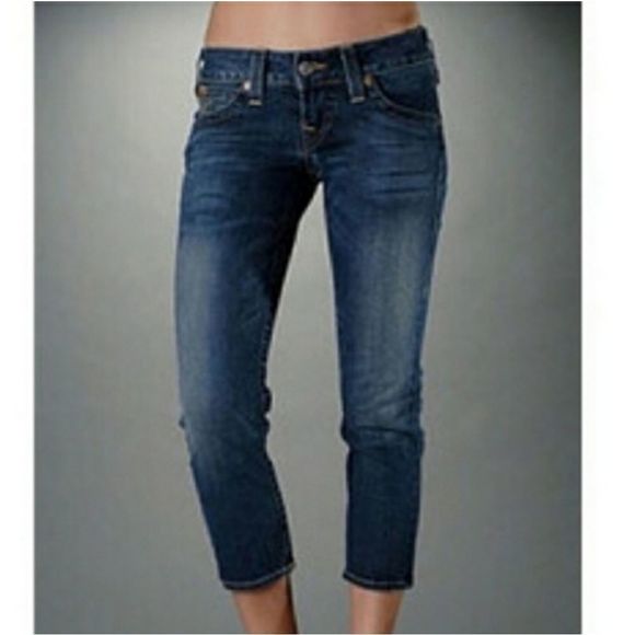 True Religion Kate‎ Cropped Ankle Jeans 27 - Picture 1 of 11